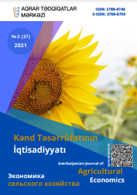 Kənd təsərrüfatının iqtisadiyyatı № 3 (37)